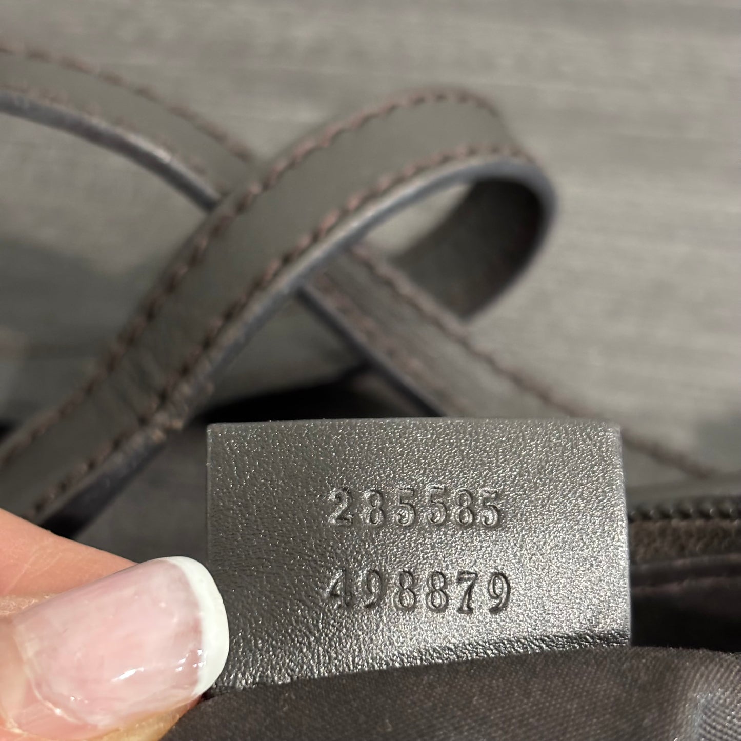 8877 GUCCI Brown Canvas Eclipse Tote