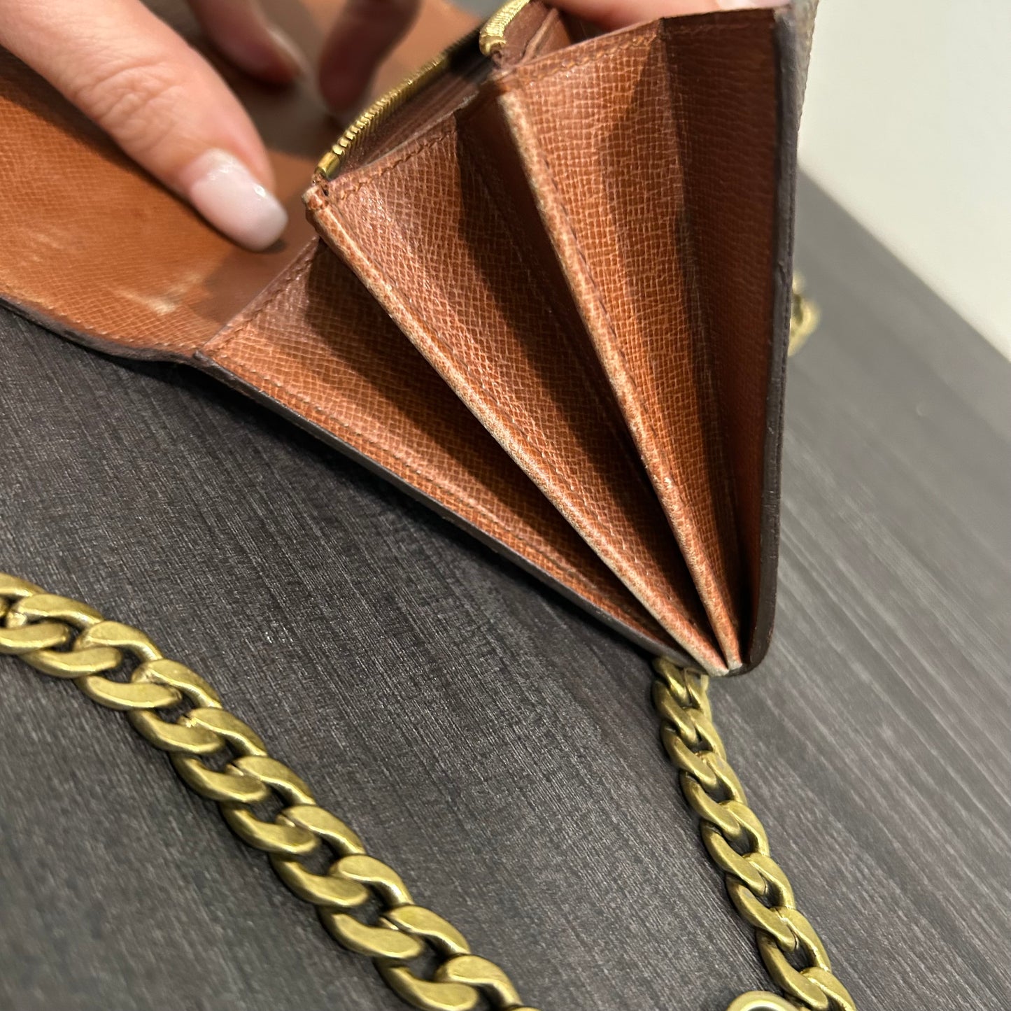 SOLD! Louis Vuitton Wallet w/ Chain