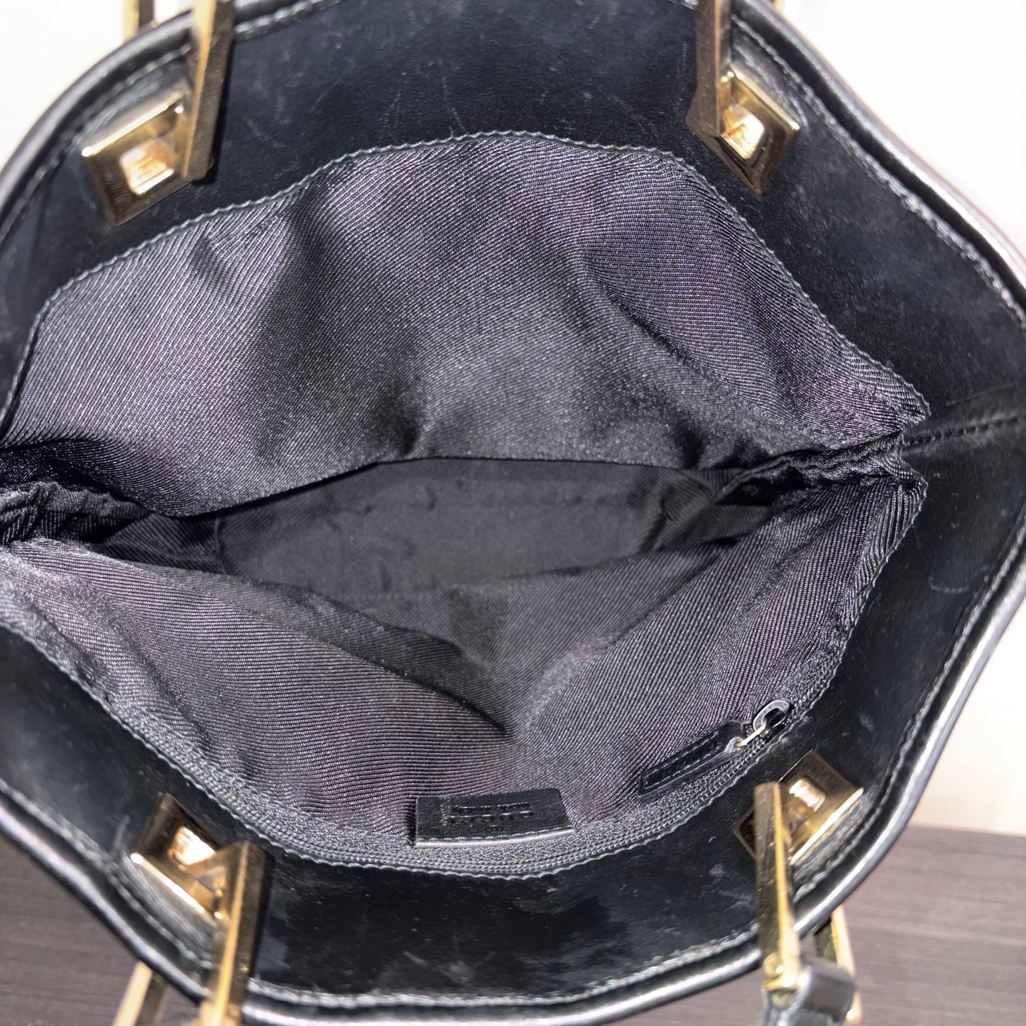 8861 GUCCI Black Canvas Eclipse Tote