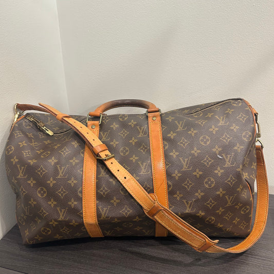 #719 LOUIS VUITTON Monogram Keepall 50 Bandouliere