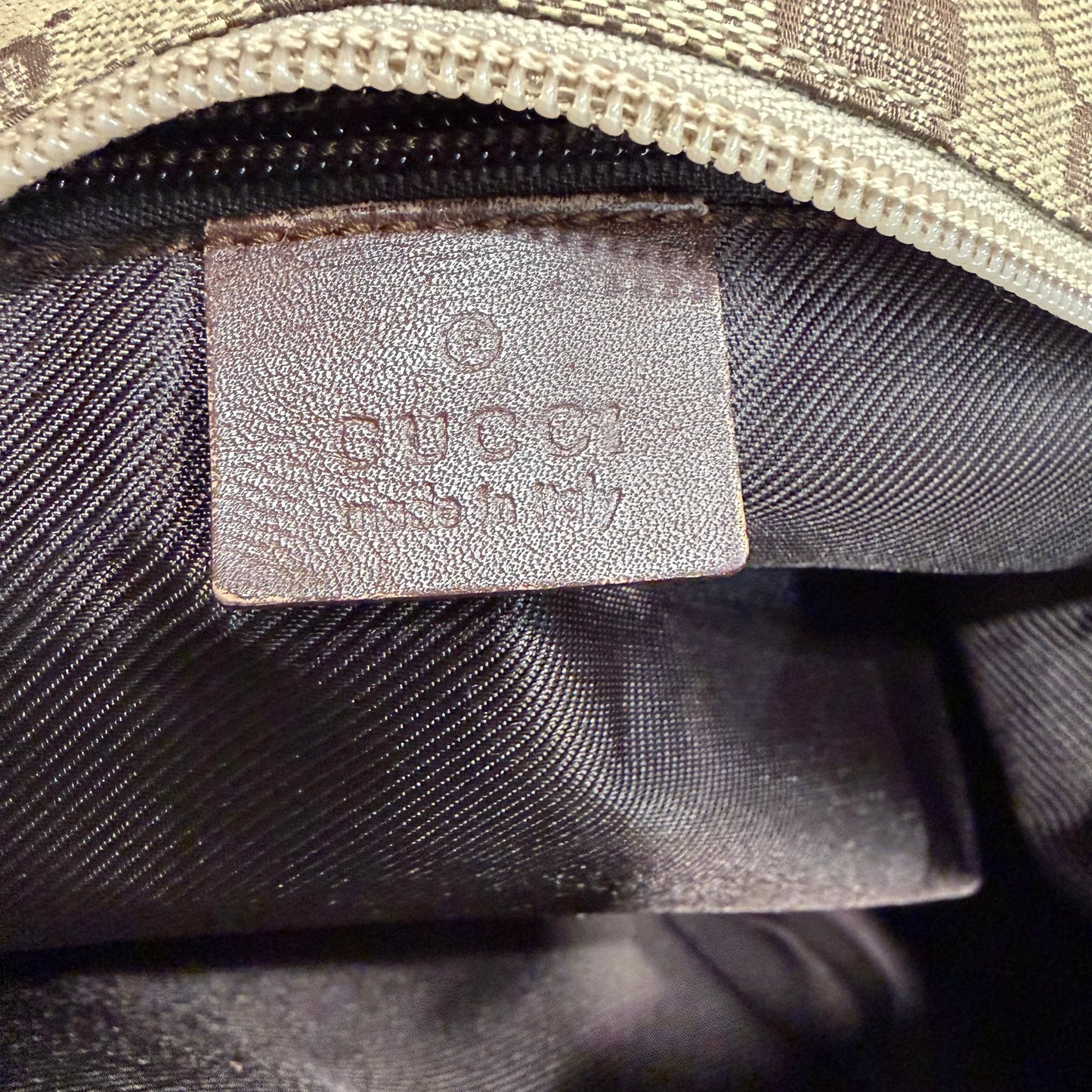 #3222 GUCCI Brown Canvas Large Tote