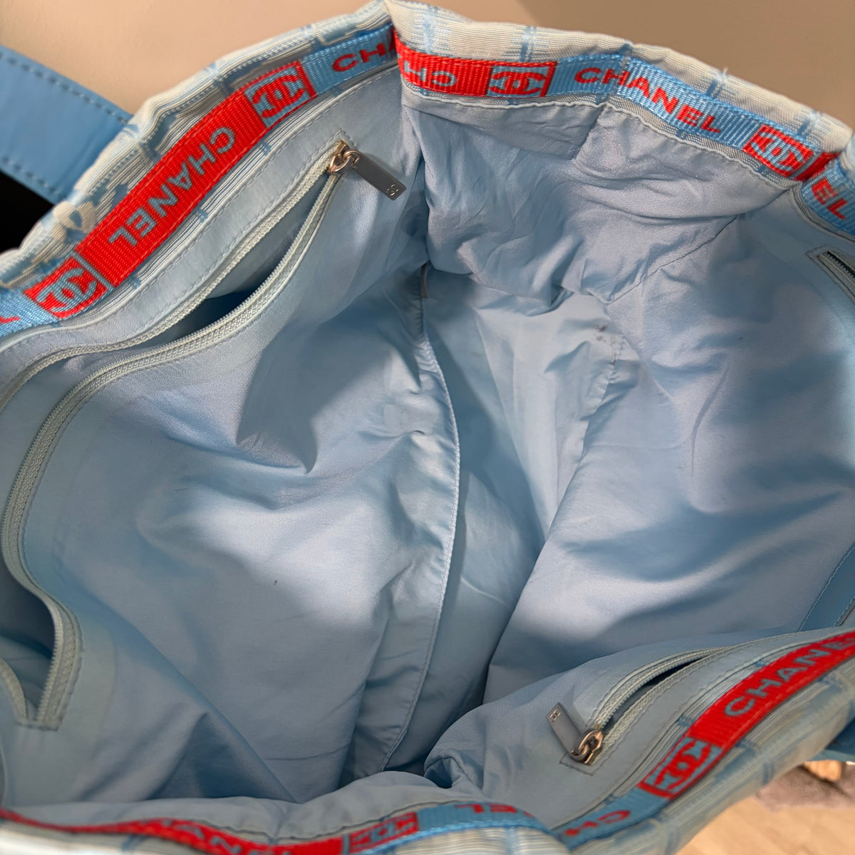 #106 CHANEL Blue Tote