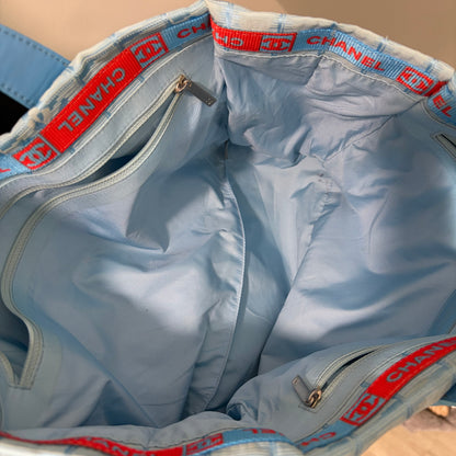 #106 CHANEL Blue Tote