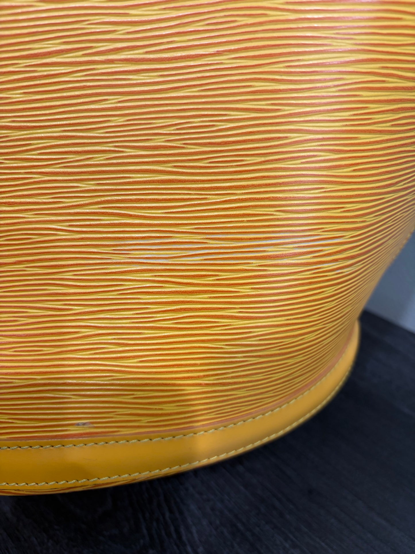 #8212 LOUIS VUITTON Yellow Epi Saint Jacques GM