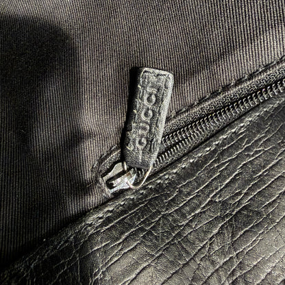 8860 GUCCI Black Canvas Handbag