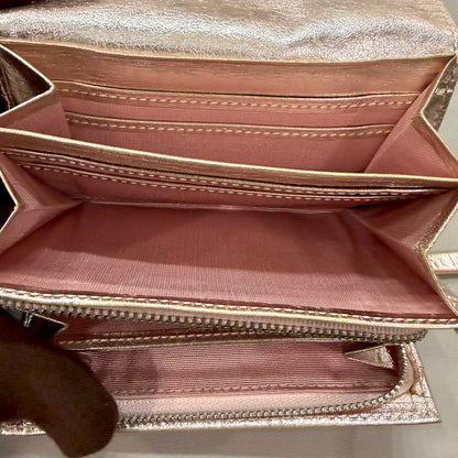 8825 ANTEPRIMA Rose Gold Metallic Wallet