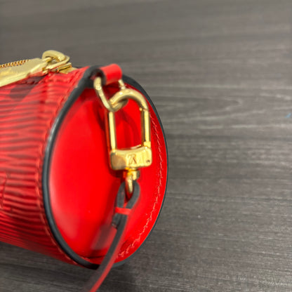 8869 LOUIS VUITTON Red Epi Leather Mini Papillon