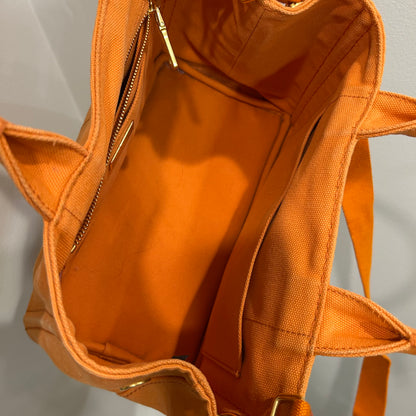 CLEARANCE #837 PRADA Canapa Tote (Orange)