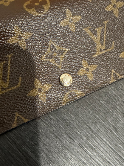 #1101-02 LOUIS VUITTON Monogram Wallet with Removable Chain