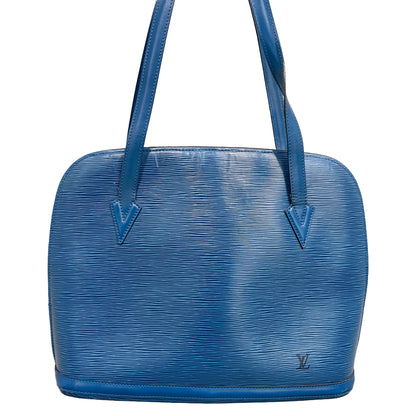 #8276 LOUIS VUITTON Blue Epi Lussac GM