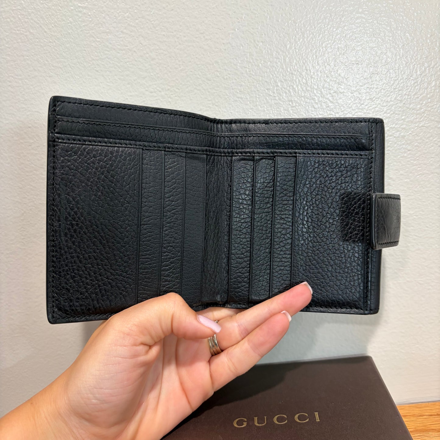 #3228 GUCCI Black Wallet