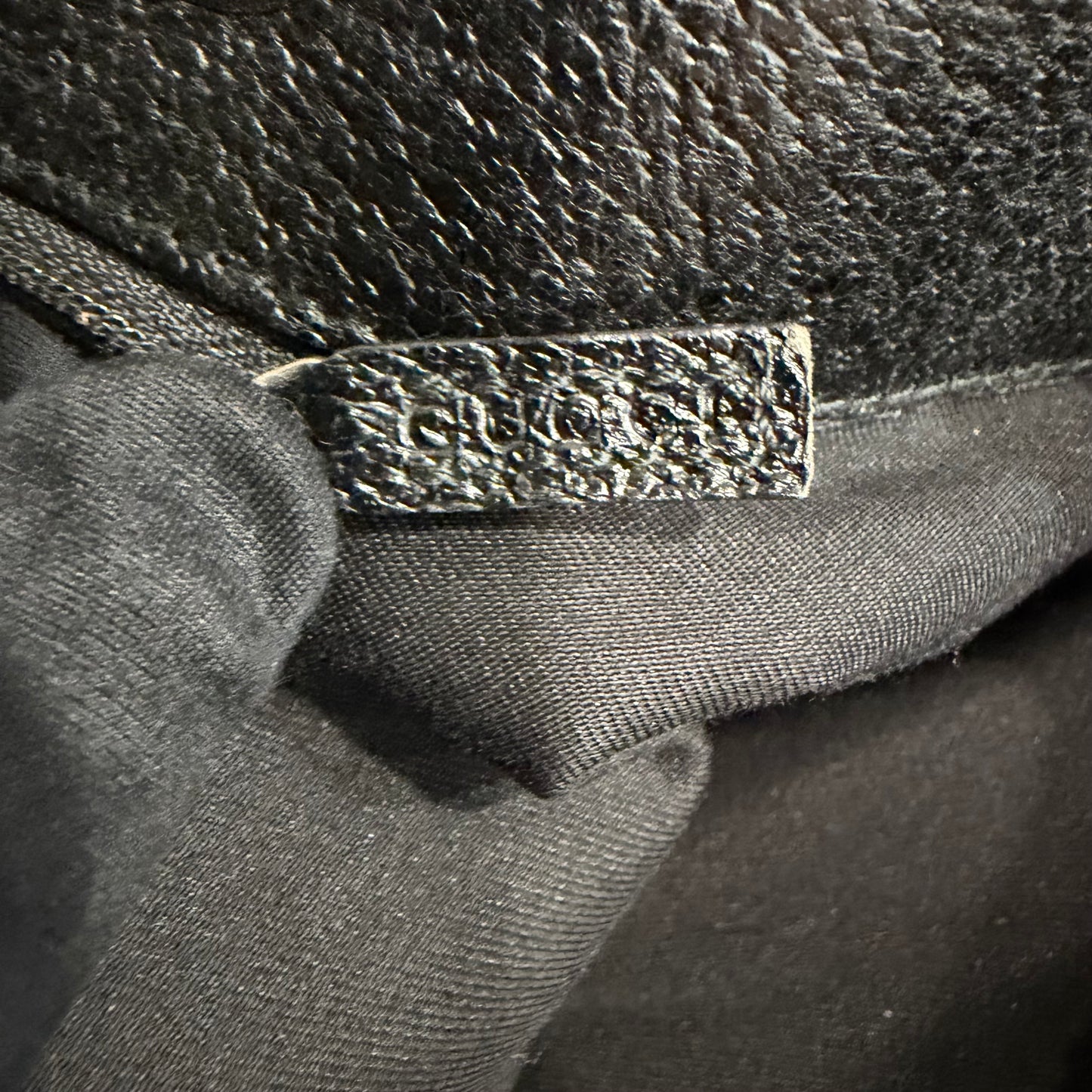 #8256 GUCCI Black GG Canvas Eclipse Tote