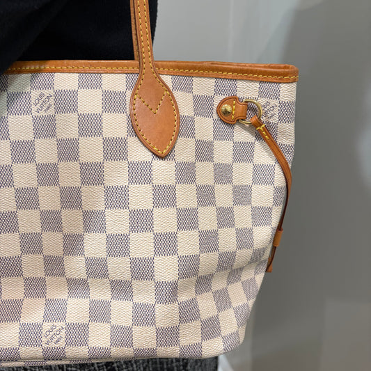 #8239 LOUIS VUITTON Damier Azur Neverfull PM