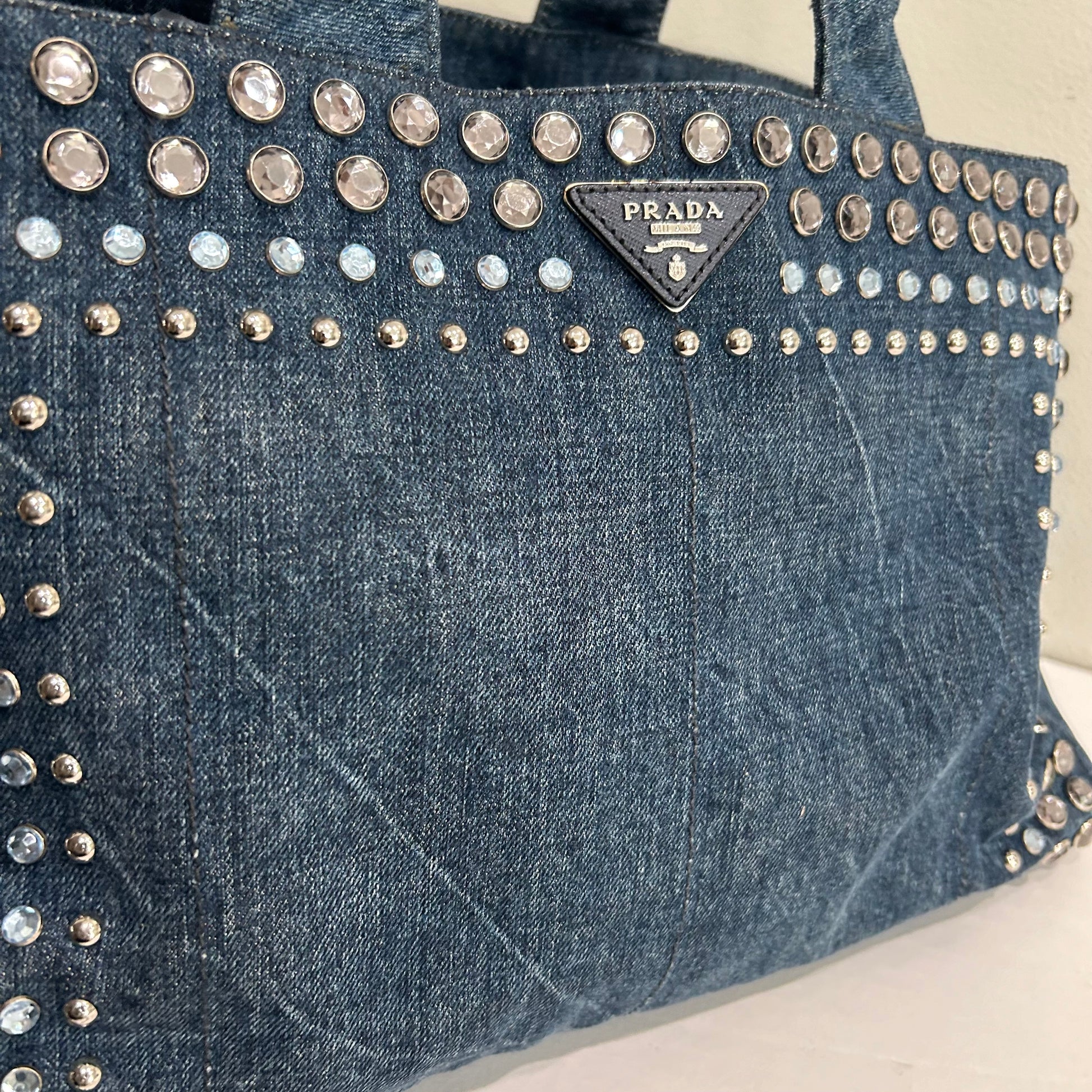 Prada Denim Tote – The Luxury Outlet - Main Image