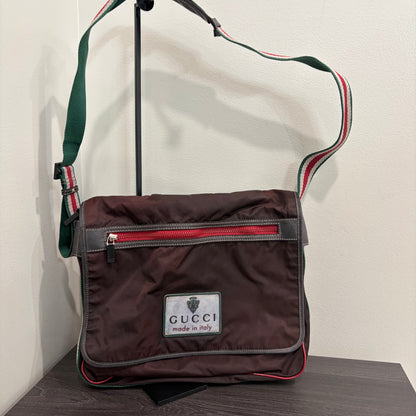 #9110 GUCCI Vintage Synthetic Laptop Satchel