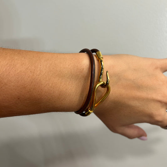 1025 HERMÈS Double Hook Wrap Bracelet MSRP $435