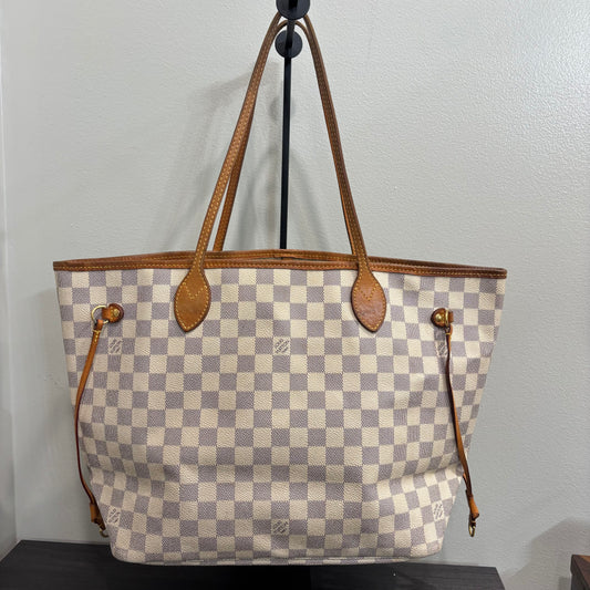 1121 LOUIS VUITTON Azur Damier Neverfull MM