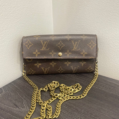 SOLD! Louis Vuitton Monogram Wallet on Chain
