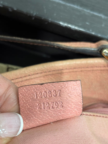 8880 GUCCI Brown Canvas Eclipse Tote