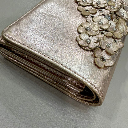 8825 ANTEPRIMA Rose Gold Metallic Wallet