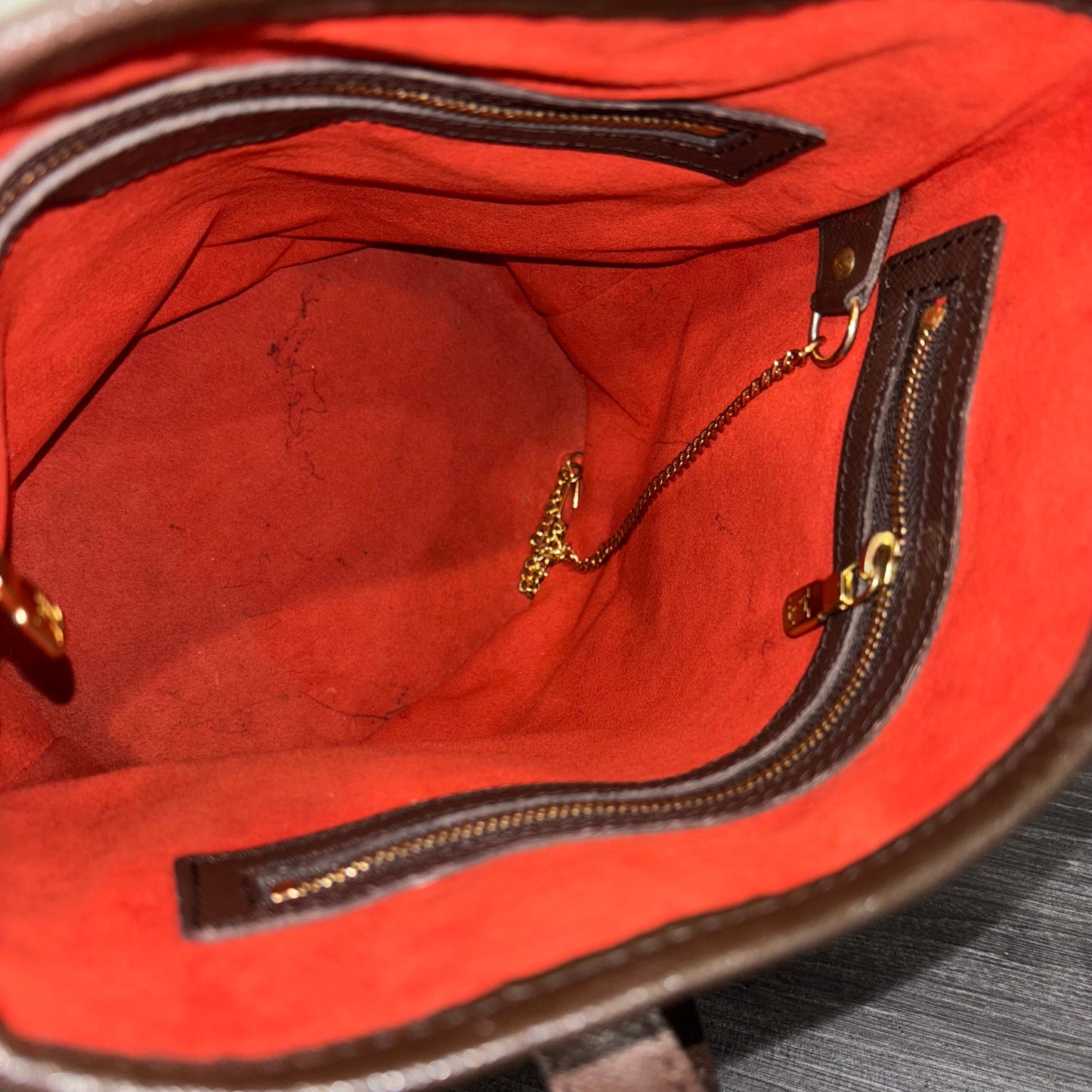 #342 LOUIS VUITTON Damier Bucket PM