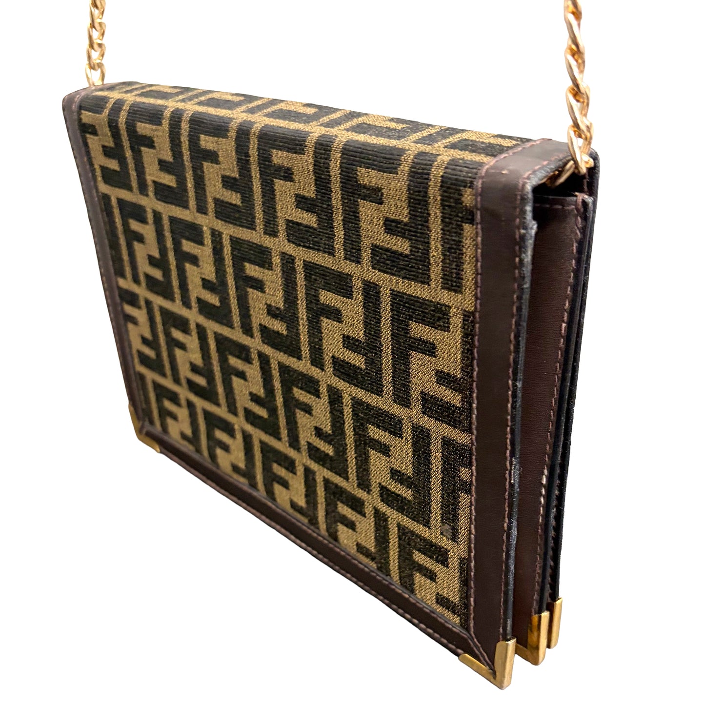 1215-07 FENDI Vintage Zucca Pouch