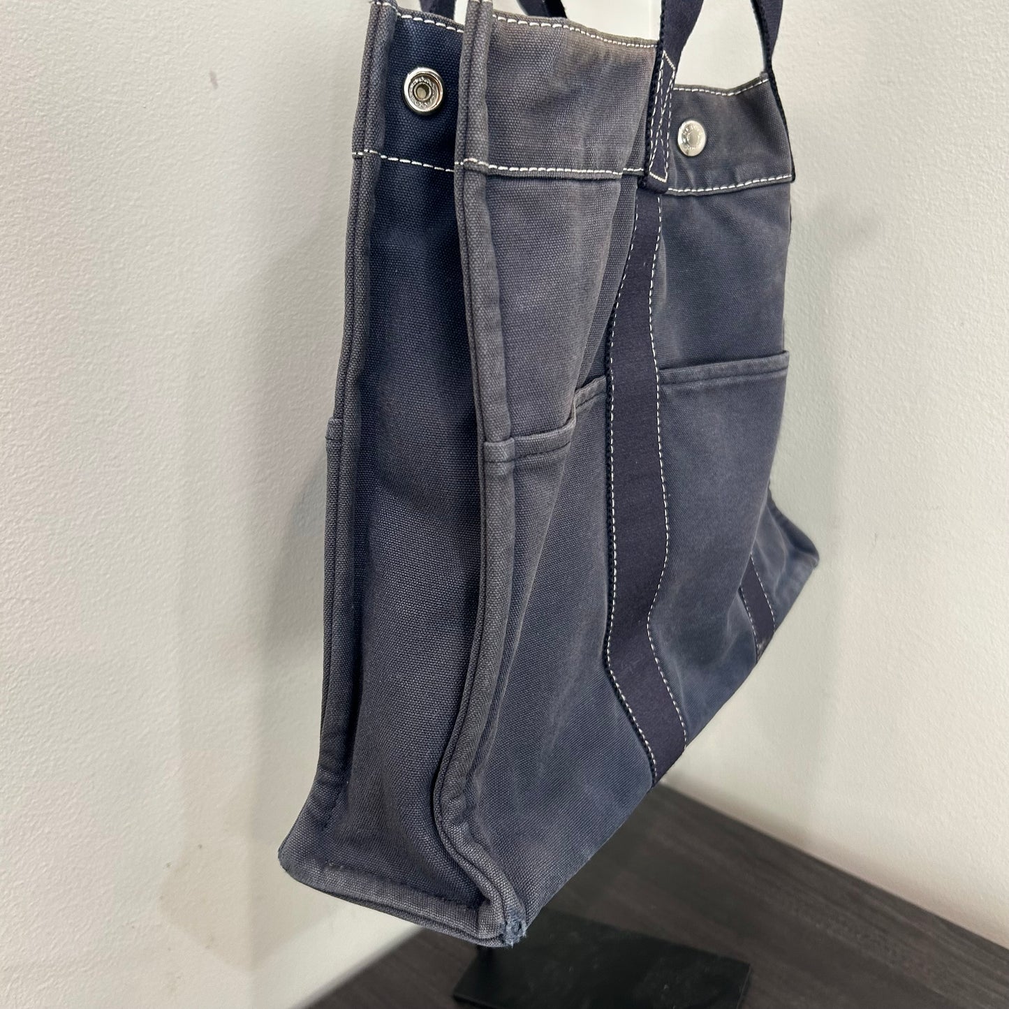 1015 HERMÈS Toile Fourre-Tout MM Tote Slate
