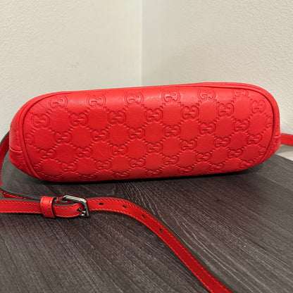 CLEARANCE #835 GUCCI Guccissima Dome Bag (Red)