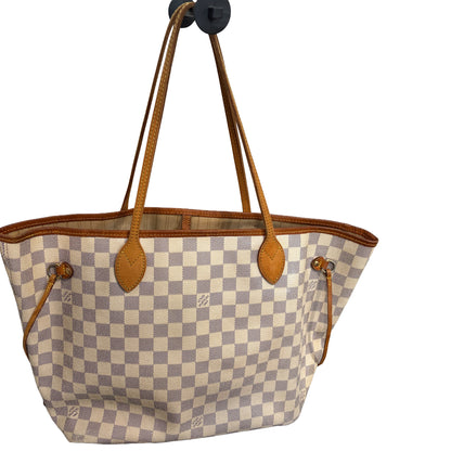 #8288 LOUIS VUITTON Damier Azur Neverfull MM