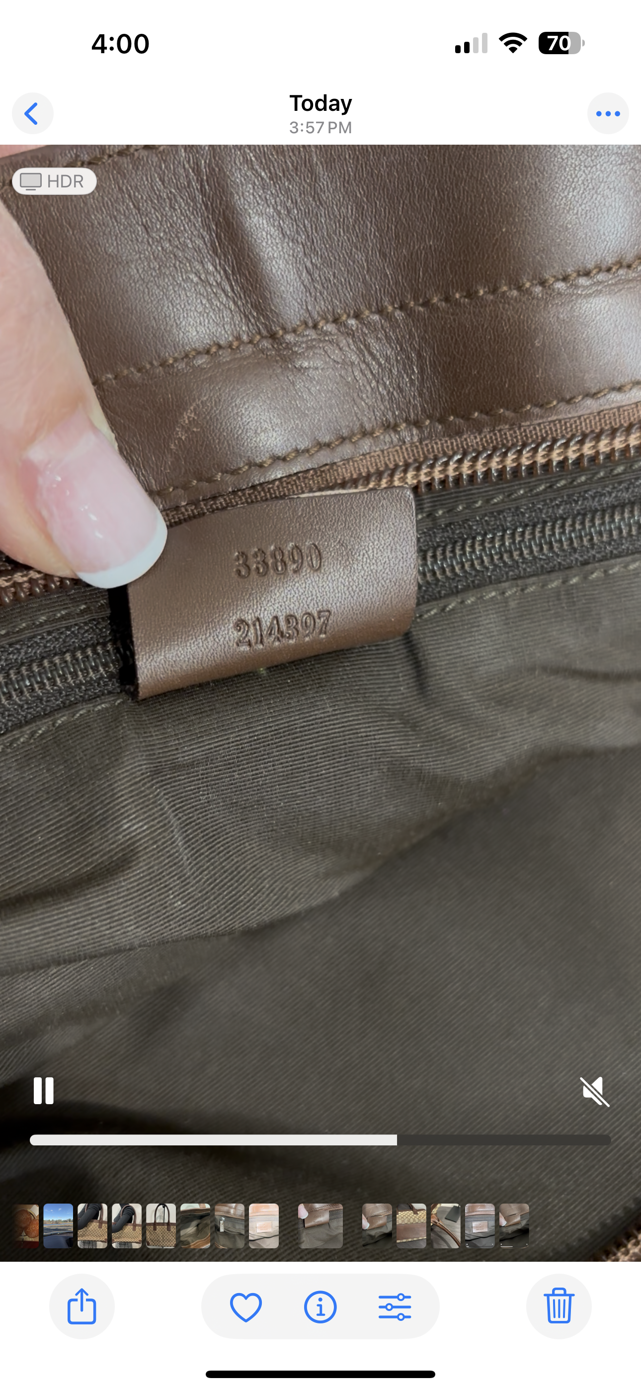 1130 GUCCI Brown Tote