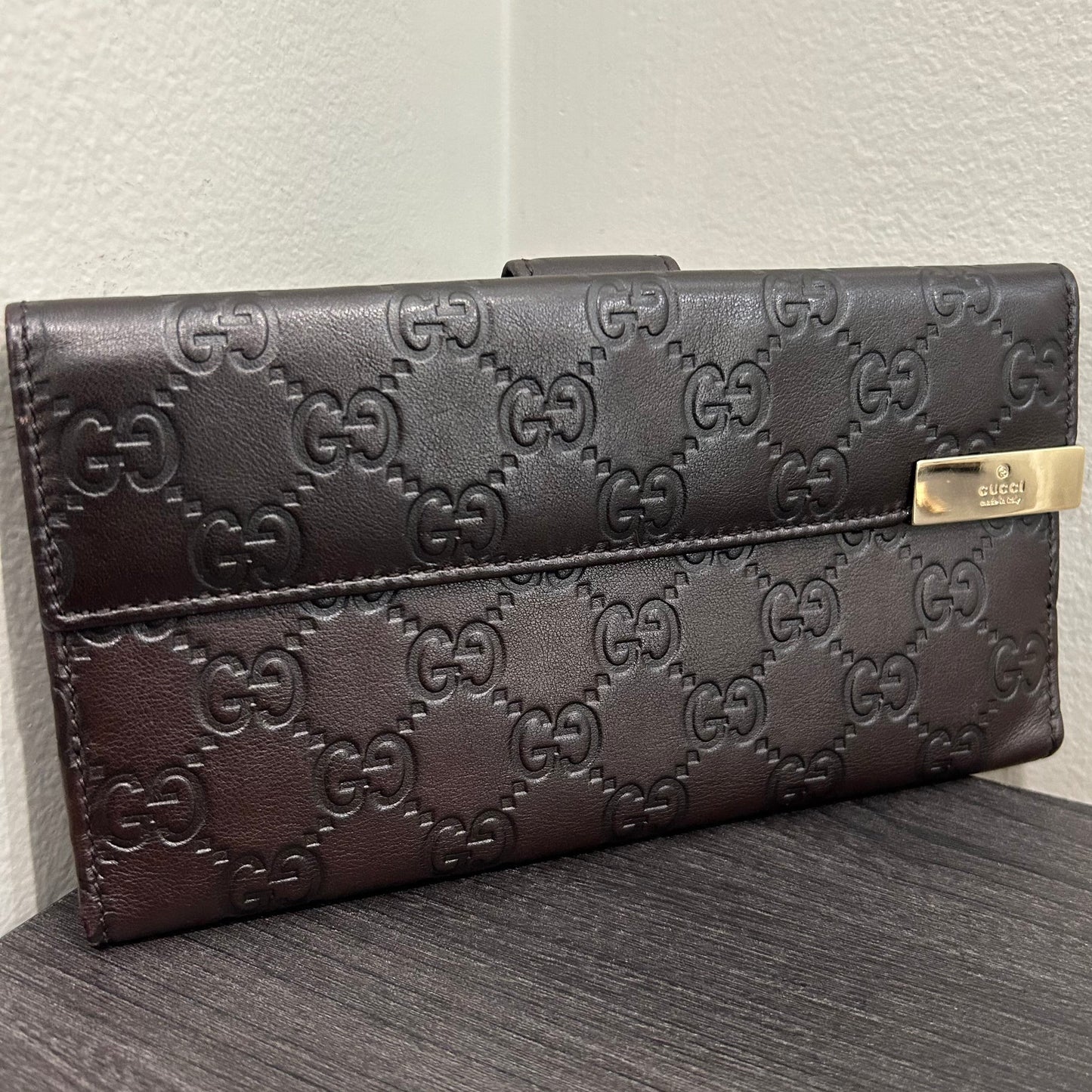 #179 GUCCI Guccissima Long Wallet