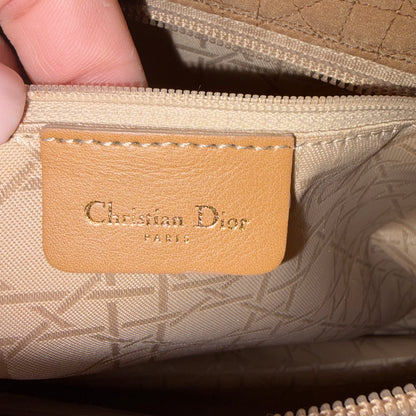 #1128 Vintage Lady Dior Brown Cannage Quilt Nylon