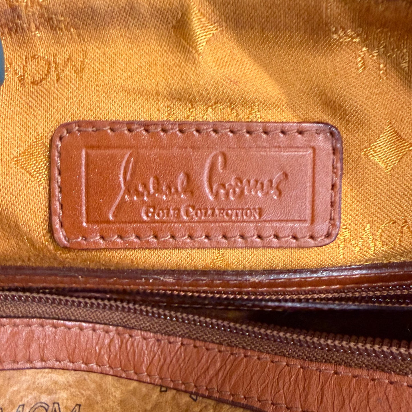 8808 MCM Cognac Visetos Boston 28 Bag