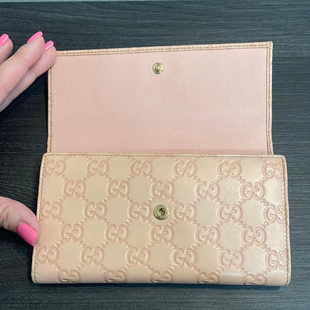 SOLD! Gucci GG Leather Wallet