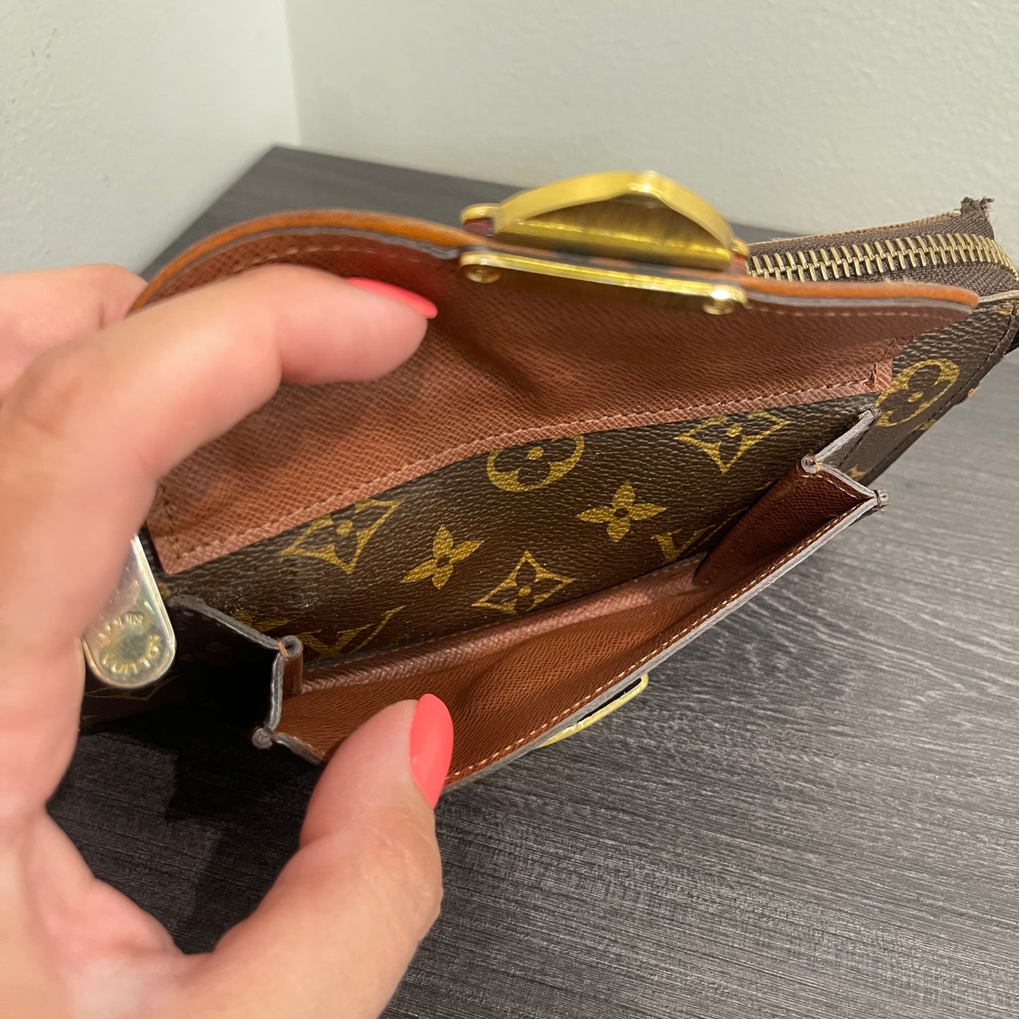 SOLD! Louis Vuitton Monogram Astrid Wallet & Storage Box