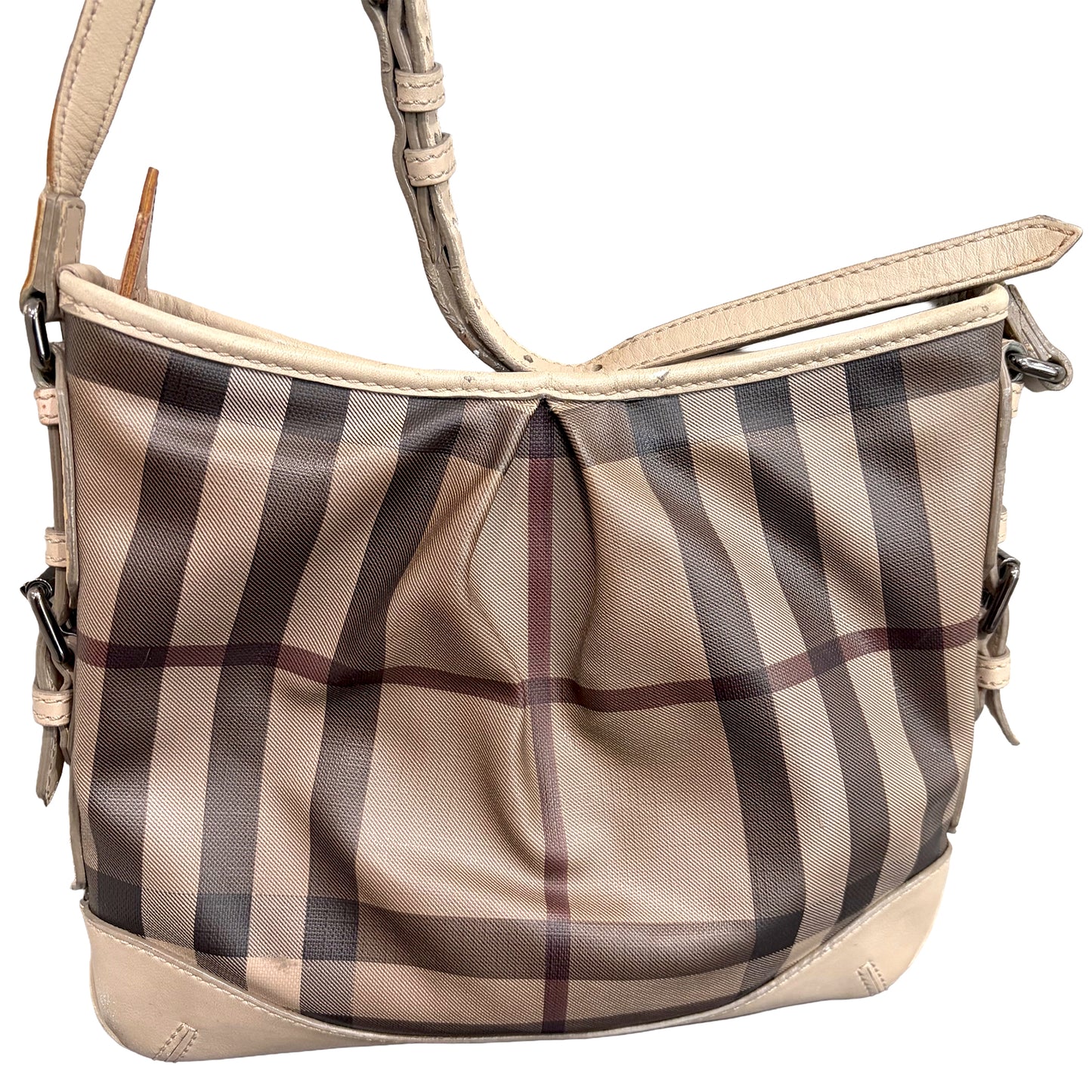 1215-02 BURBERRY Smoked Trench Coated Canvas Hartham Crossbody