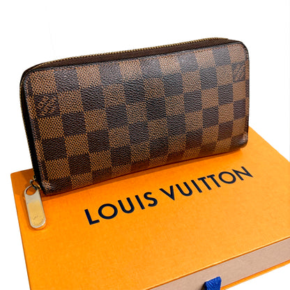 #1101-14 LOUIS VUITTON Damier Ebene Zip Wallet