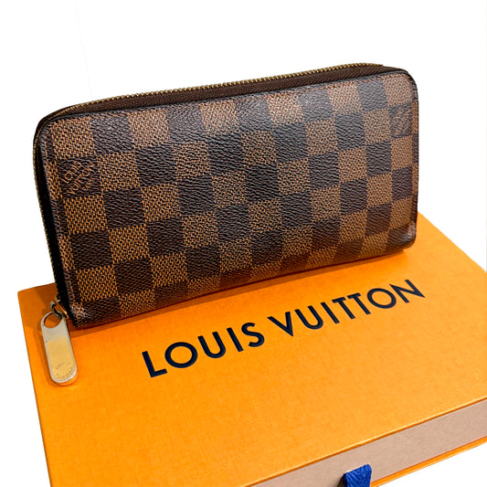#1101-14 LOUIS VUITTON Damier Ebene Zip Wallet