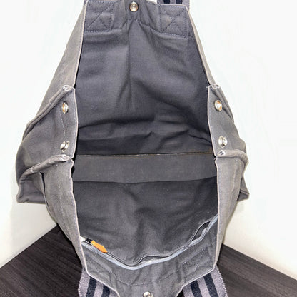 1017 HERMÈS Toile Fourre-Tout MM Tote Grey