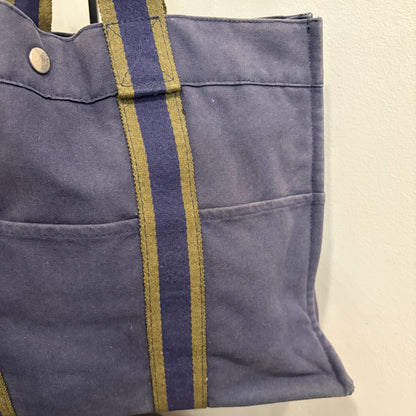 #3223 HERMES Blue Ligne Tote