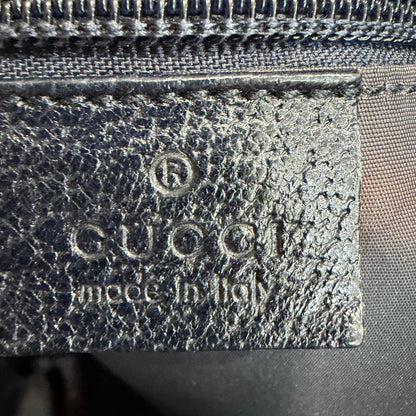 #3204 GUCCI Navy Canvas Large Tote