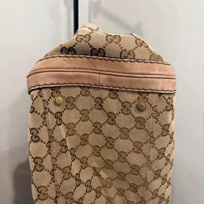 #8230 GUCCI GG Canvas Top Handle Large Bag