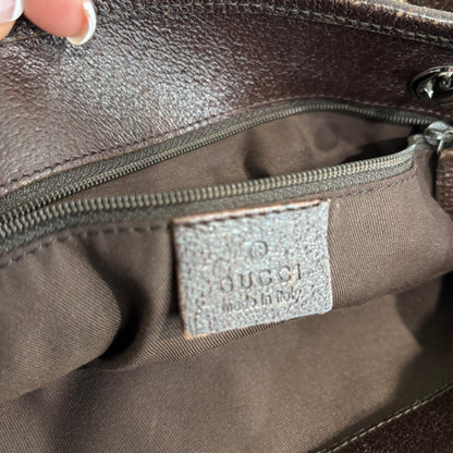 8871 GUCCI Brown Canvas Eclipse Tote