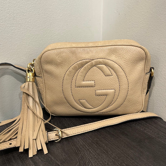 #413 GUCCI SoHo Beige Crossbody