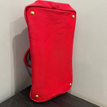 CLEARANCE #836 PRADA Canapa Large Tote (Red)