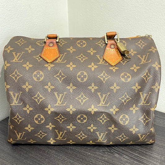 SOLD! Louis Vuitton Monogram Speedy 30 with Lock & Key