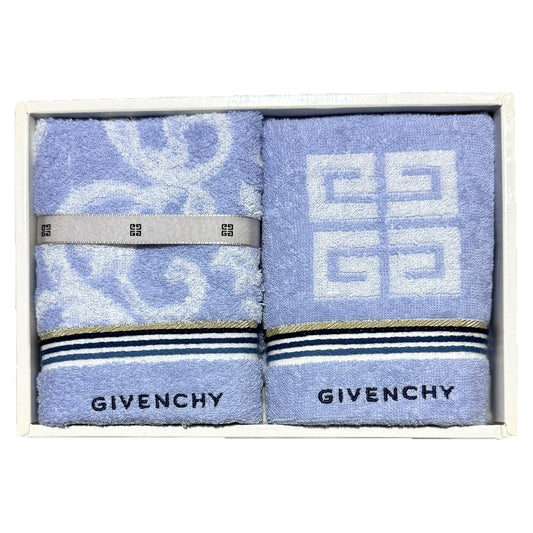 #1467 GIVENCHY Set of 2 100% Cotton Bath Hand Towels