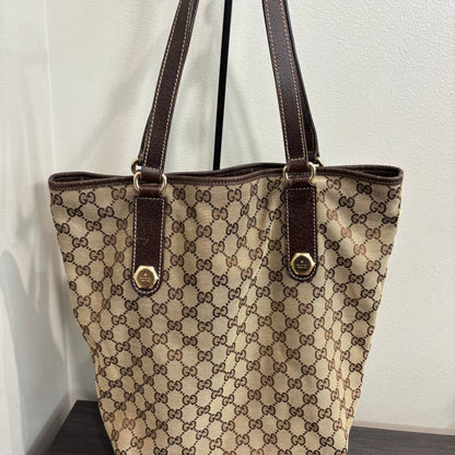 8875 GUCCI GG Canvas Charmy Tote