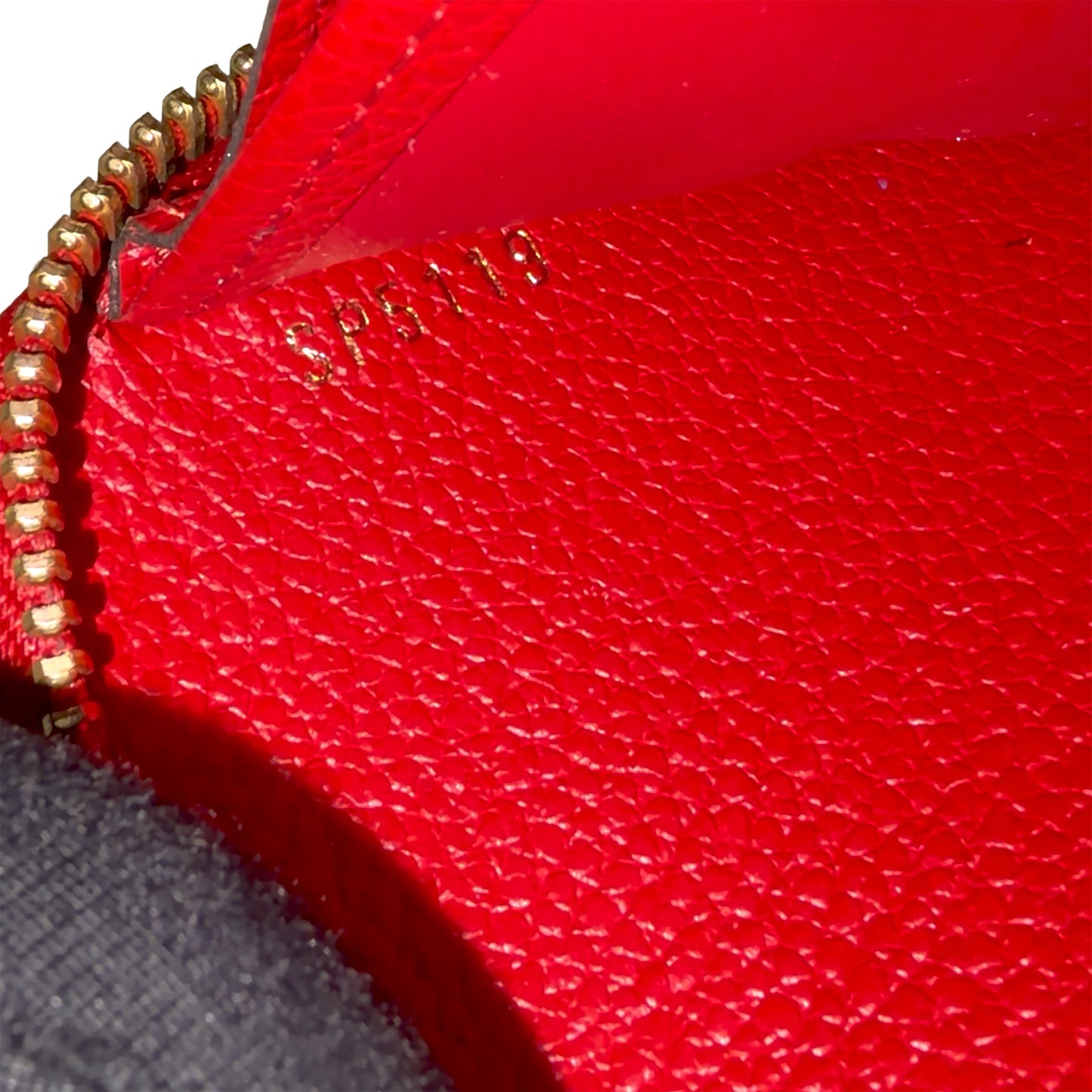 #8219 LOUIS VUITTON Red Empreinte Zip Wallet MSRP $1,170