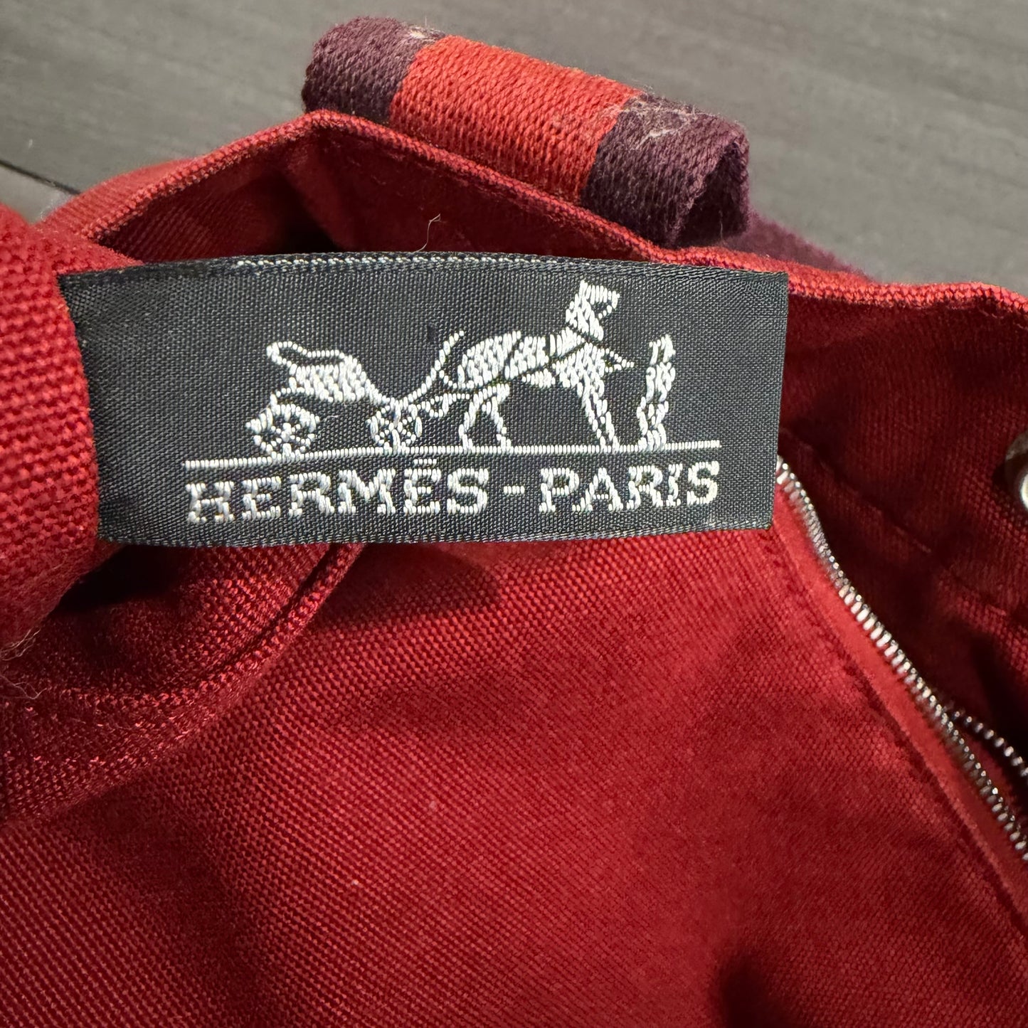 #8253 HERMÈS Toile Fourre-Tout MM Tote